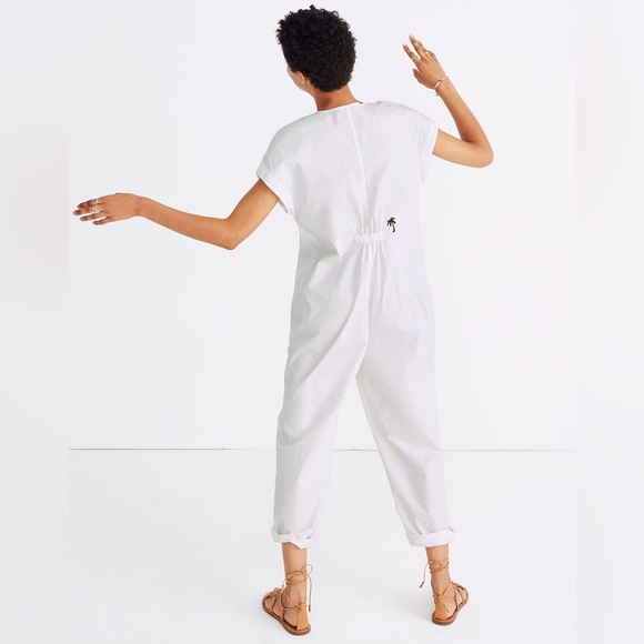 MADEWELL Mosswood Jumpsuit in Striped Pink White - Picture 2 of 11